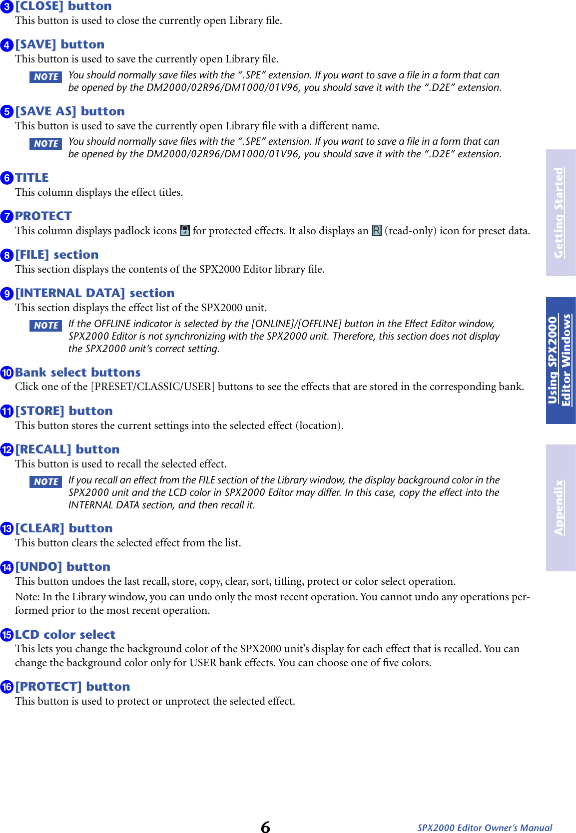 Page 6 of 11 - Yamaha Spx2000-Editor-Owners-Manual  Yamaha-spx2000-editor-owners-manual