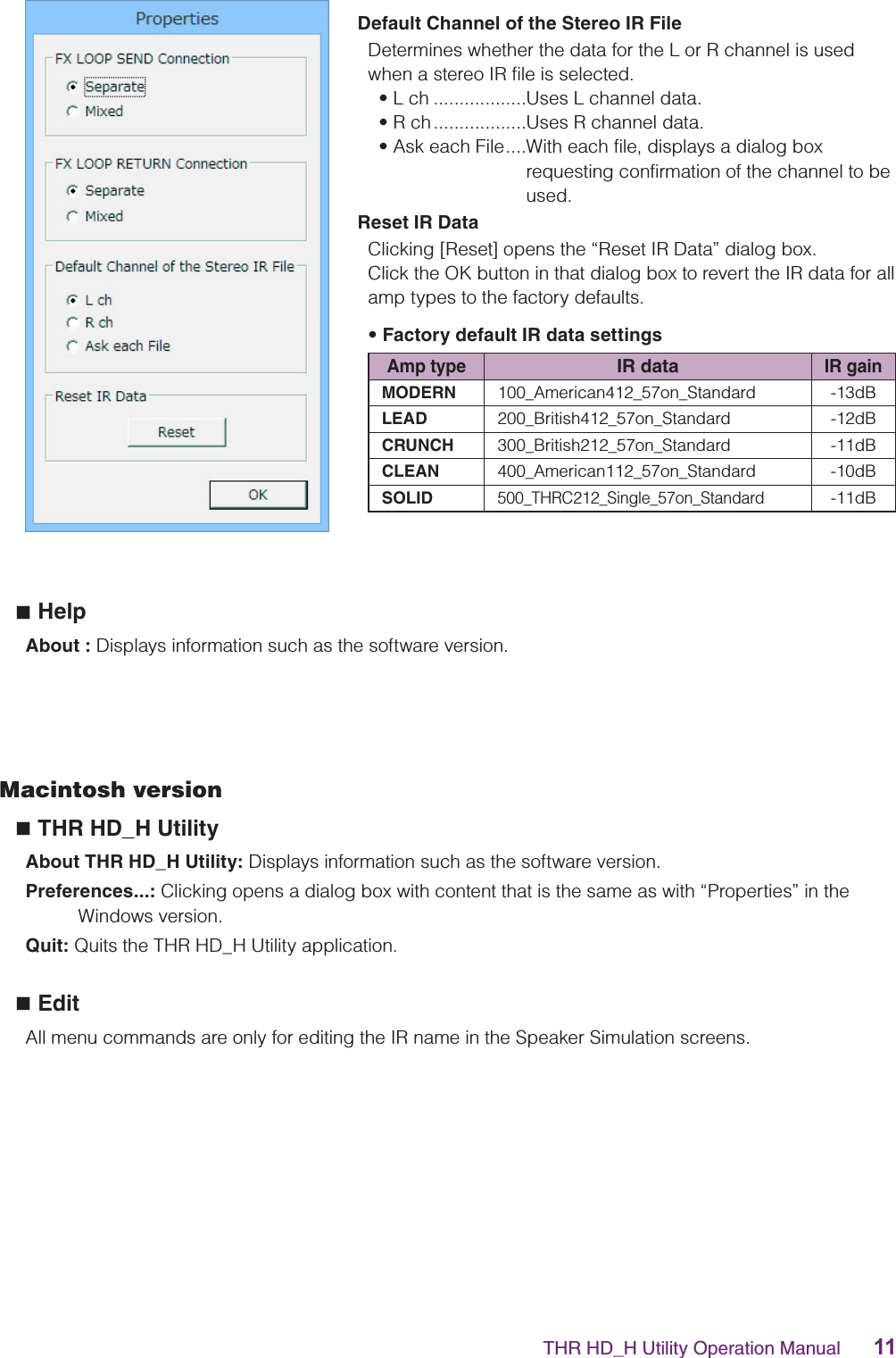 Page 11 of 12 - Yamaha THR HD_H Utility Operation Manual Manual_EN HD H OM E Web