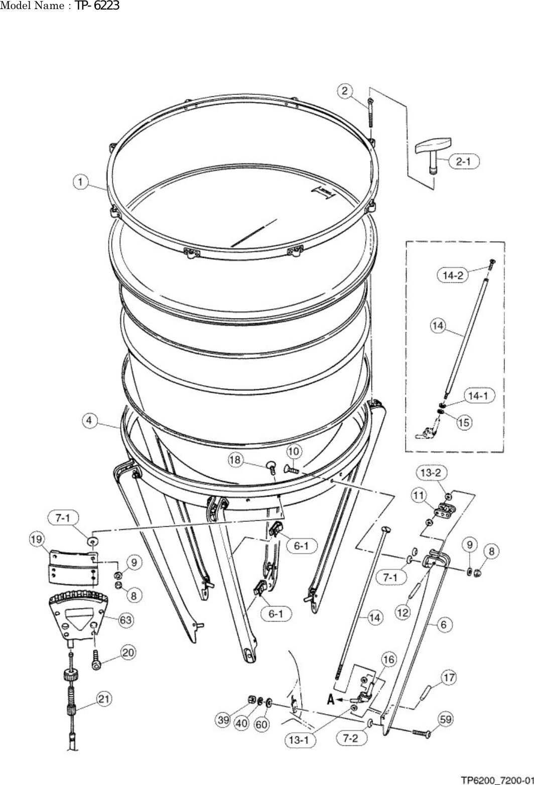 Page 1 of 4 - Yamaha PARTS TP-6223 Diagram