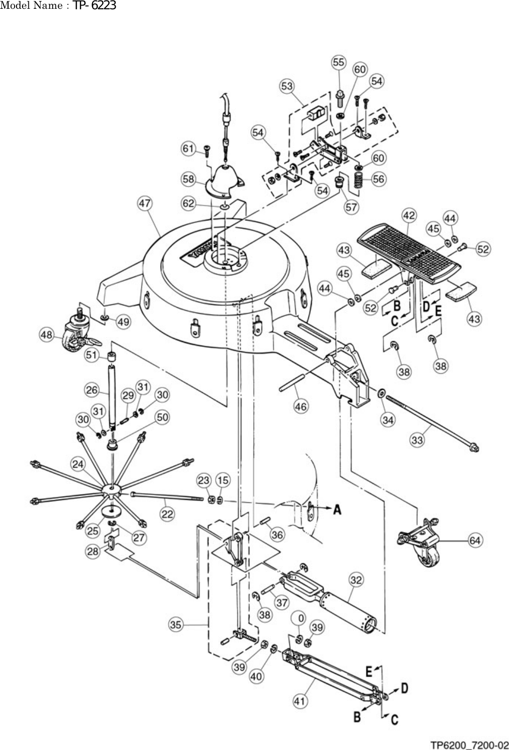 Page 2 of 4 - Yamaha PARTS TP-6223 Diagram