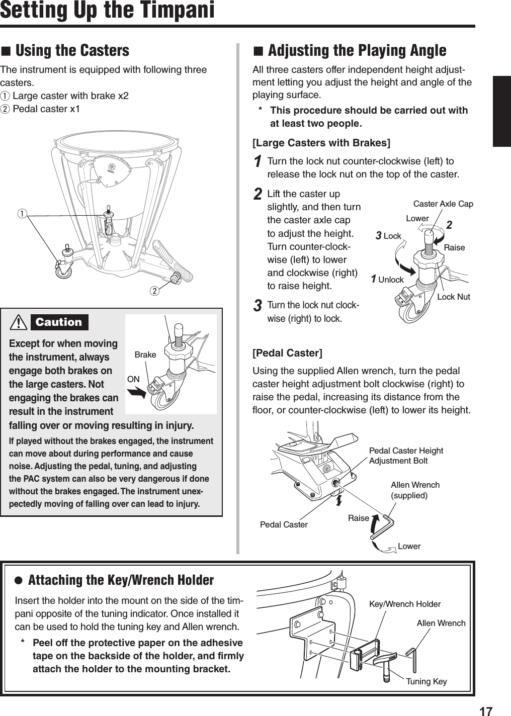 Yamaha TP 8300 7300 6300 4300 Owner's Manual Timpani E Om 