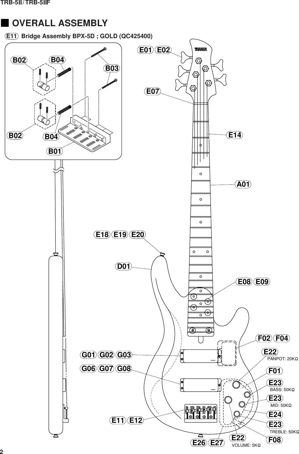Page 2 of 8 - Yamaha Trb-5Ii-Users-Manual TRB-5II/TRB-5IIF  Yamaha-trb-5ii-users-manual