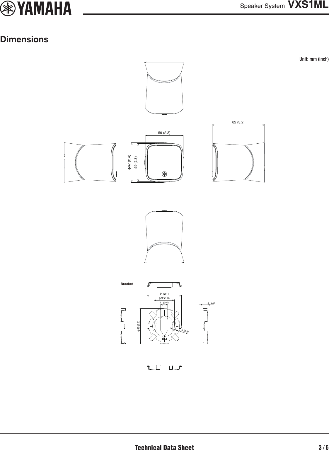 Page 3 of 6 - Yamaha VXS1ML Data Sheet (VXS1ML)