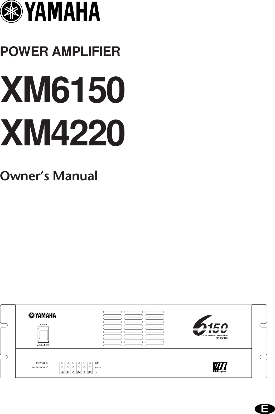 Yamaha Xm4220 Owners Manual XM6150/4220 Owner's