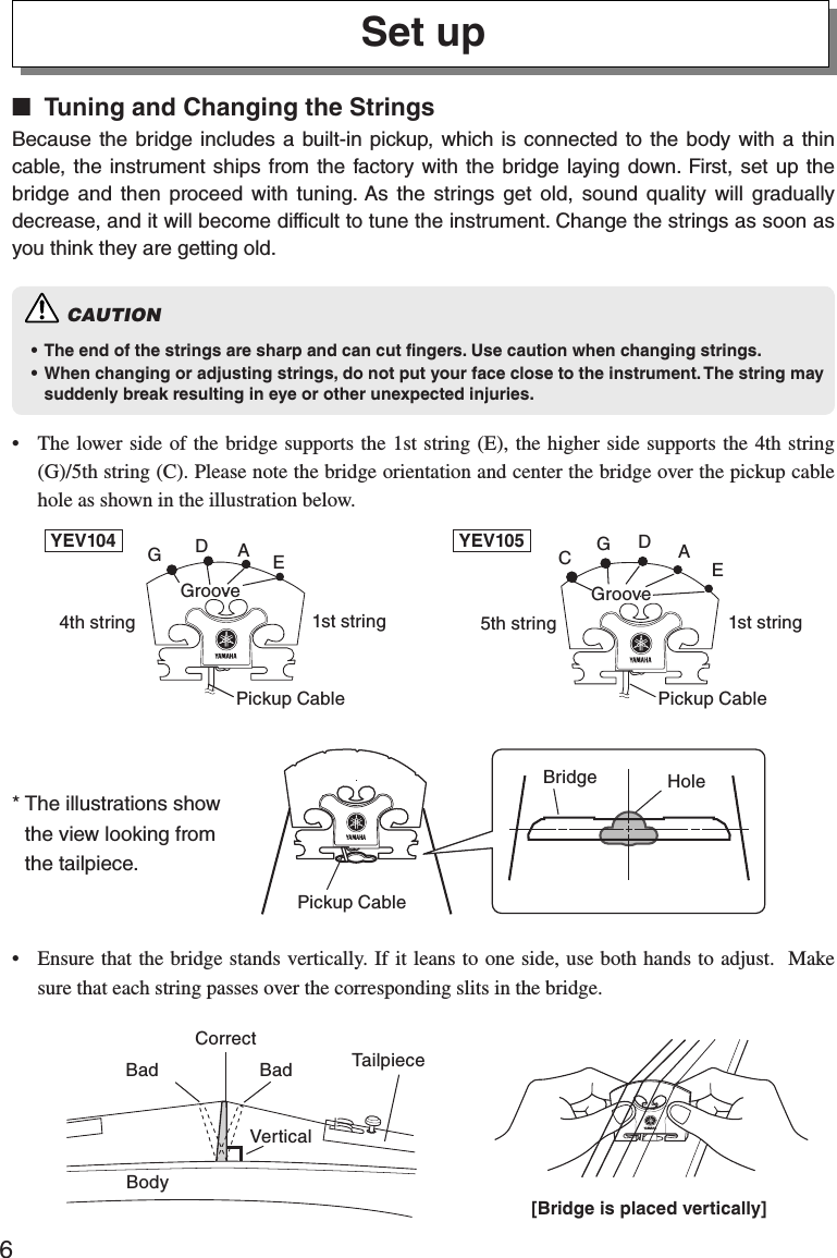 Page 7 of 11 - Yamaha YEV104 YEV105 OM ZR53760 A0 YEV-104/YEV-105 Owner's Manual YEV104,105 EN