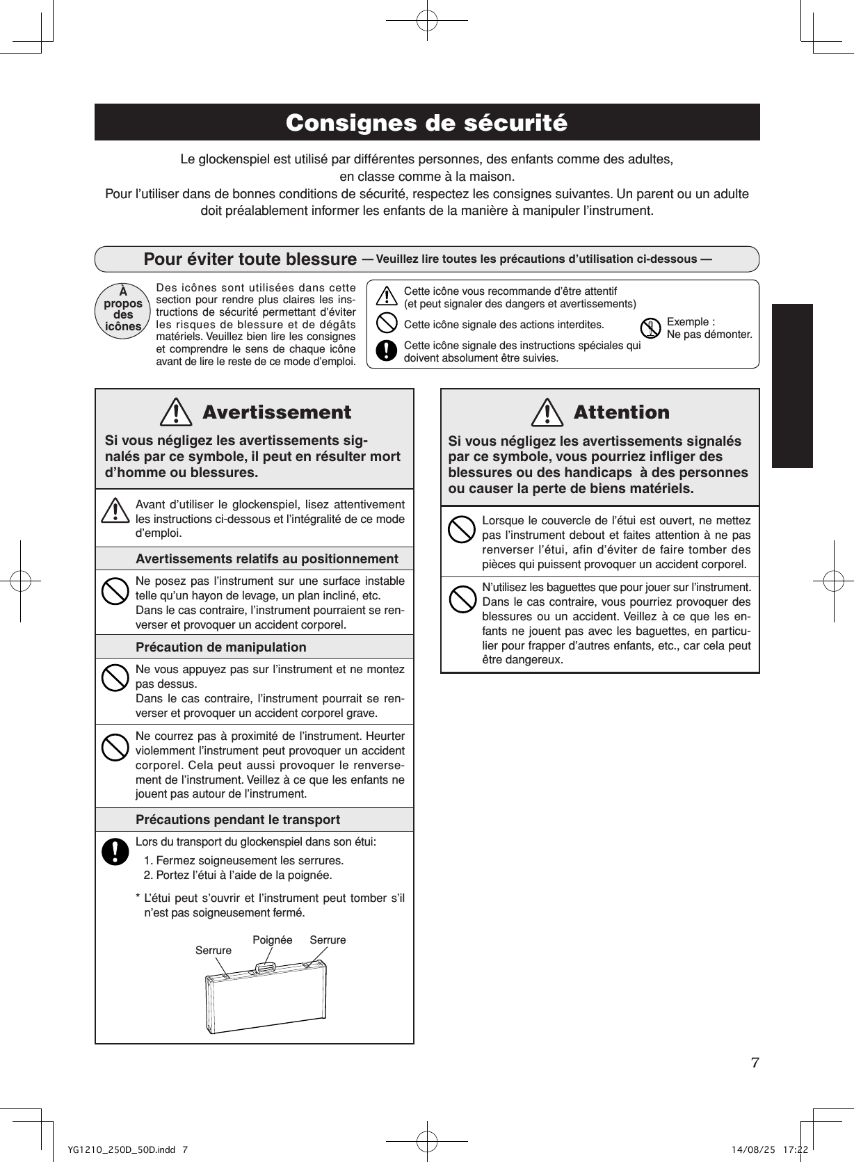 Page 2 of 6 - Yamaha  YG-1210 YG-250D YG-50D Owner's Manual YG1210 F R Web
