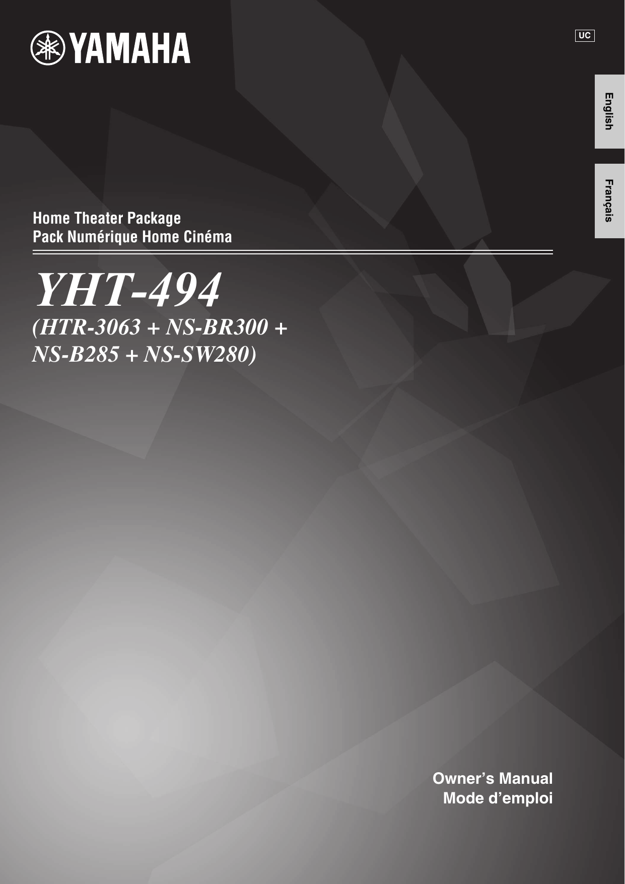 Page 1 of 12 - Yamaha YHT-494 Owner’s Manual_UC YHT-494/HTR-3063/NS-BR300/NS-B285/NS-SW280 Manual