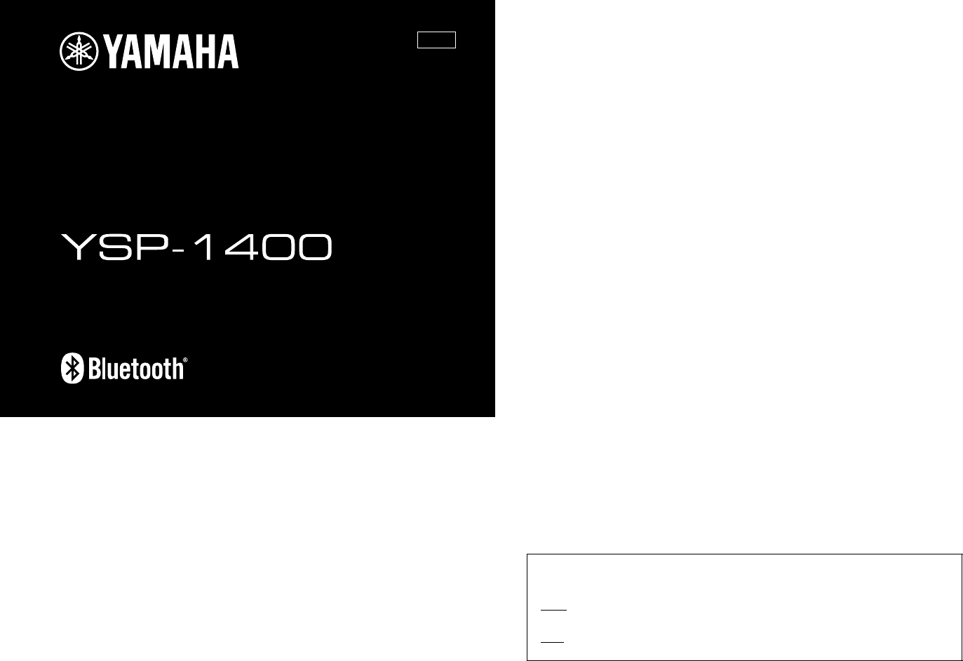 yamaha ysp 1400 external subwoofer