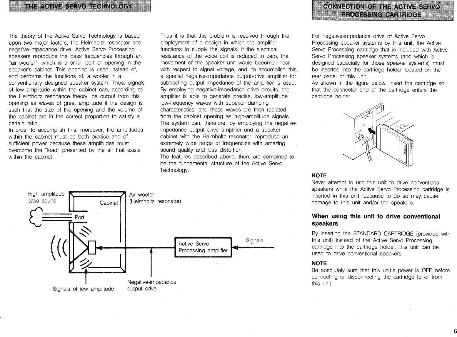 Page 5 of 8 - Yamaha .橡.ページ) YST-A5 OWNER'S MANUAL