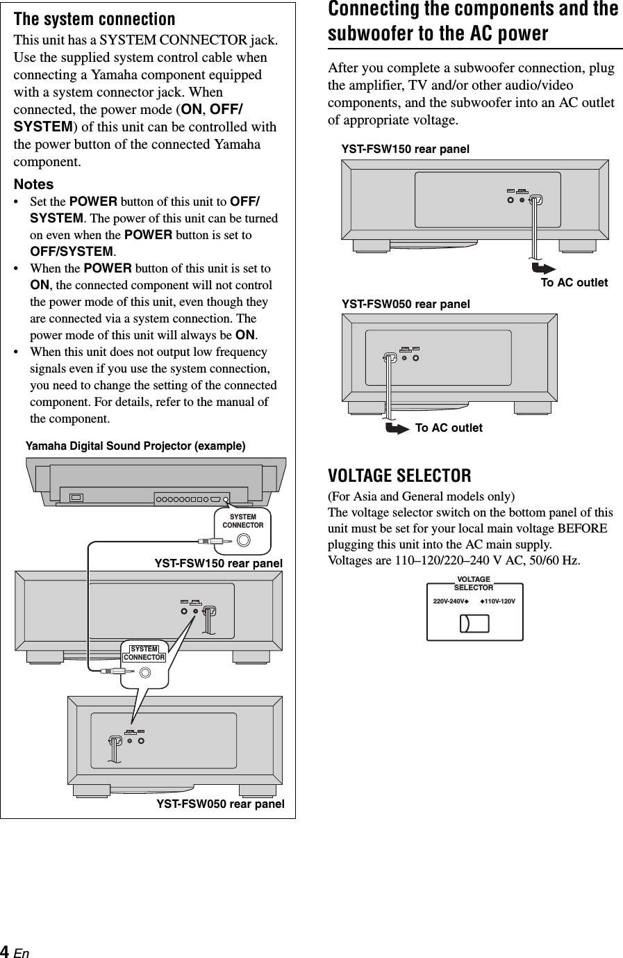 Yamaha YST FSW150 050_UB Owners Manual