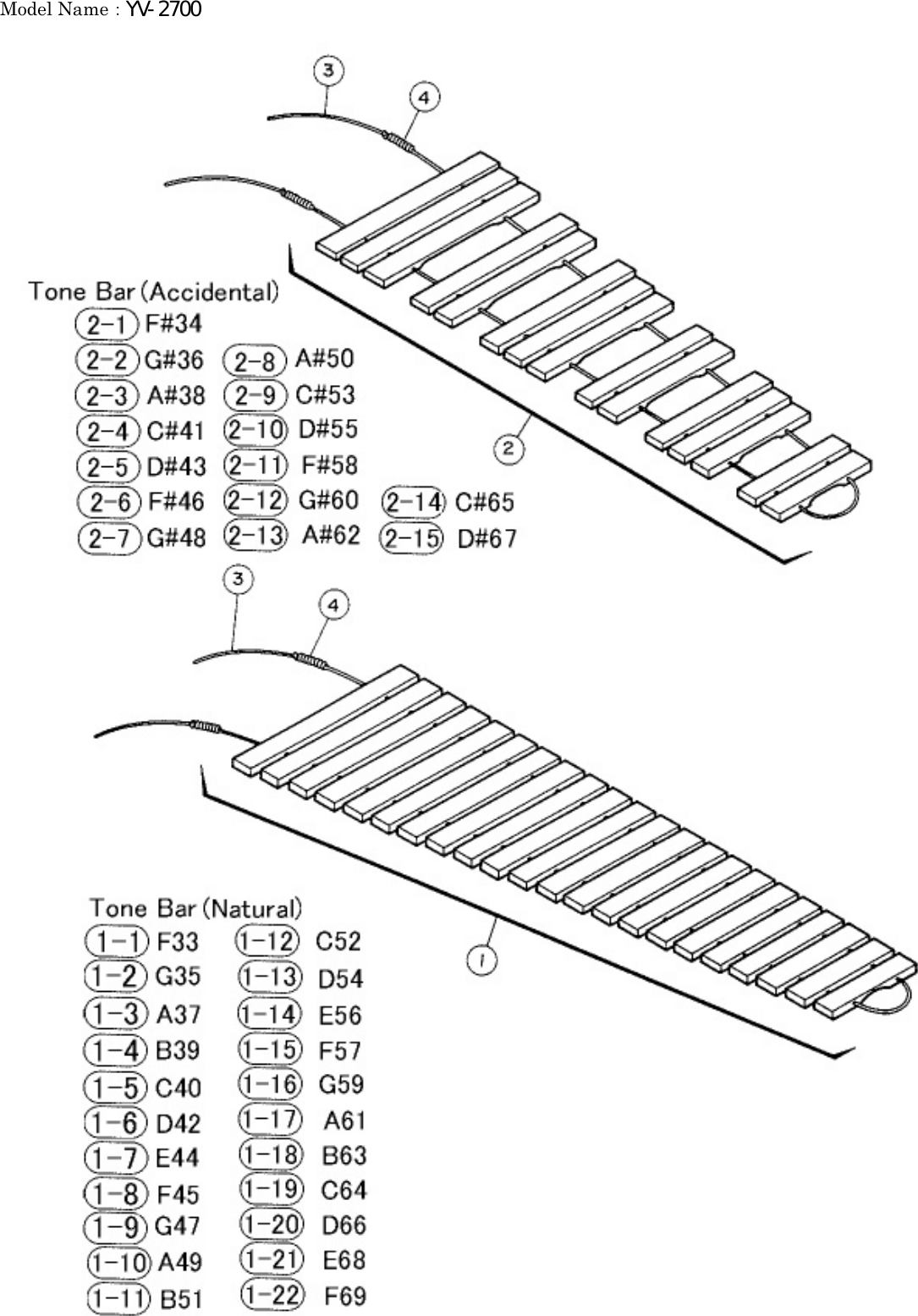 Page 1 of 8 - Yamaha PARTS YV-2700 Diagram