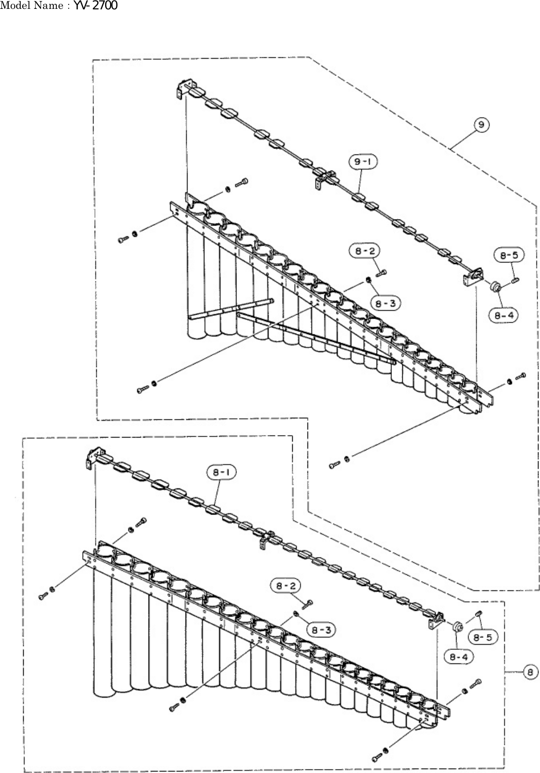 Page 2 of 8 - Yamaha PARTS YV-2700 Diagram