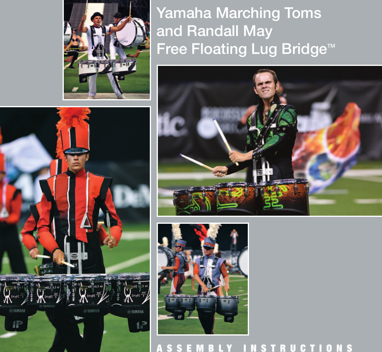 Page 1 of 12 - Yamaha  Tenor Drum Assembly Guide