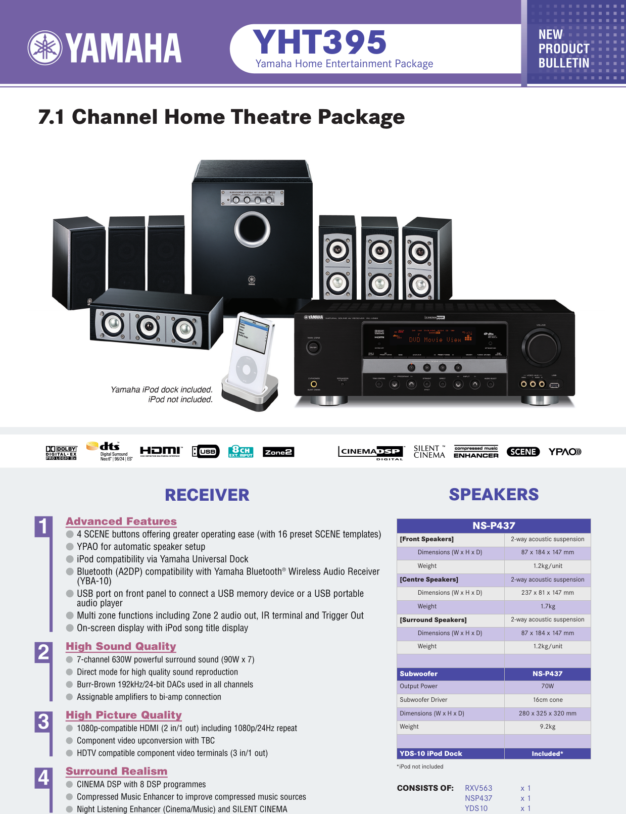Page 1 of 2 - Yamaha Yht395-Brochure  Yamaha-yht395-brochure