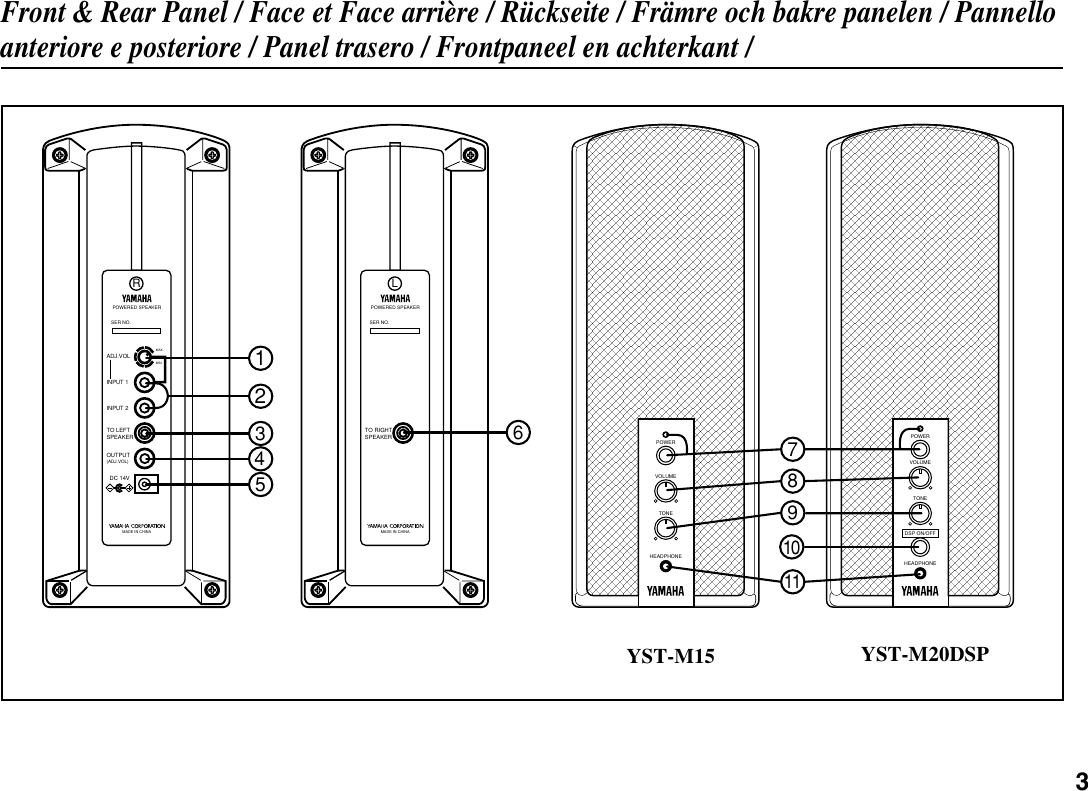 Yamaha Yst M15 Owners Manual M15.M1