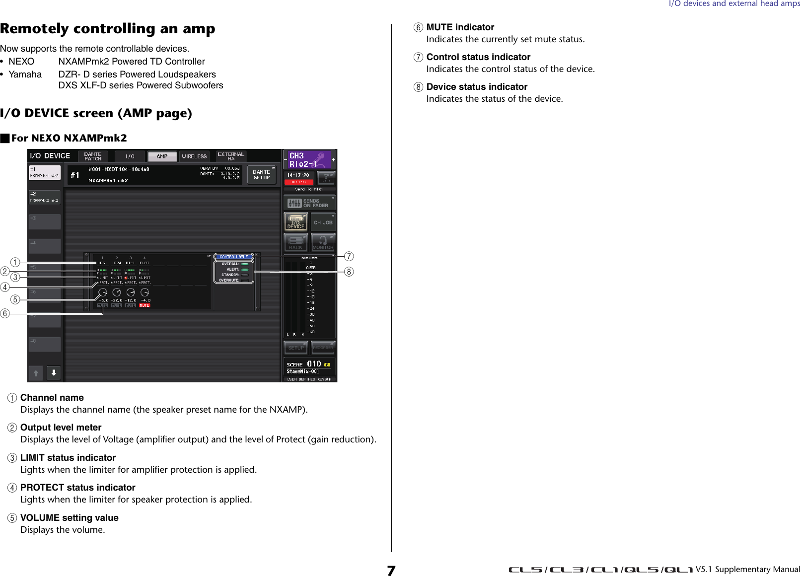 Page 7 of 10 - Yamaha CL5 CL3 CL1 QL5 QL1 V5.1 Supplementary Manual CL/QL Series [English] 3 1 Ql 5 En Sm V51 A1