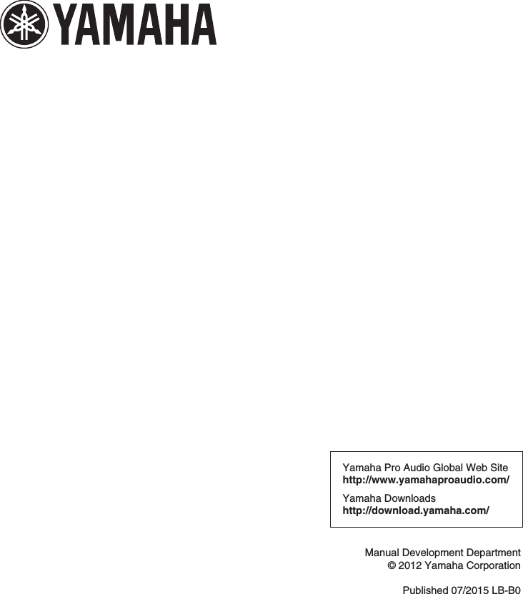 Page 10 of 10 - Yamaha CL Editor Installation Guide Cleditor De Ig B0