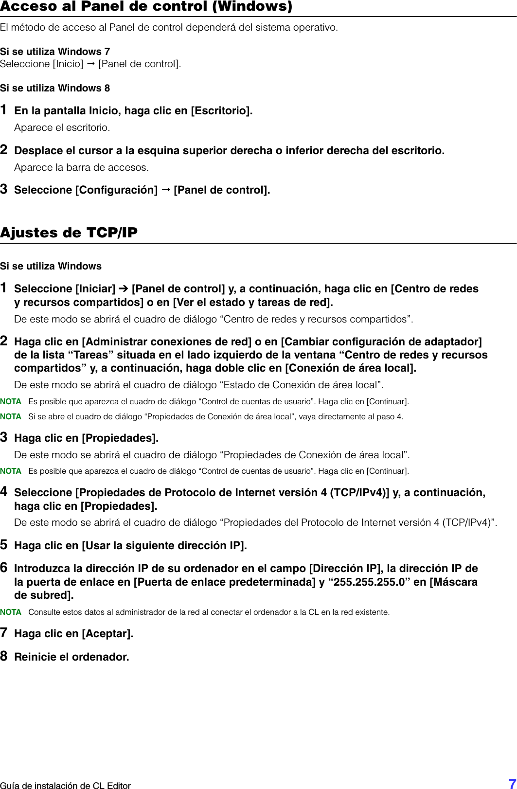 Page 7 of 10 - Yamaha CL Editor Installation Guide Cleditor Es Ig B0