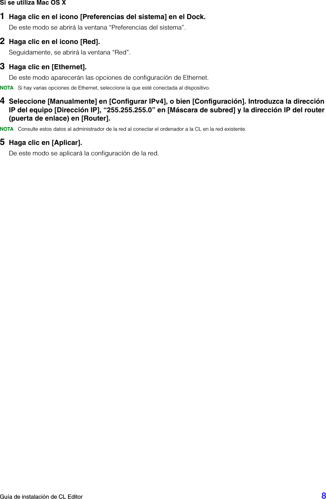 Page 8 of 10 - Yamaha CL Editor Installation Guide Cleditor Es Ig B0