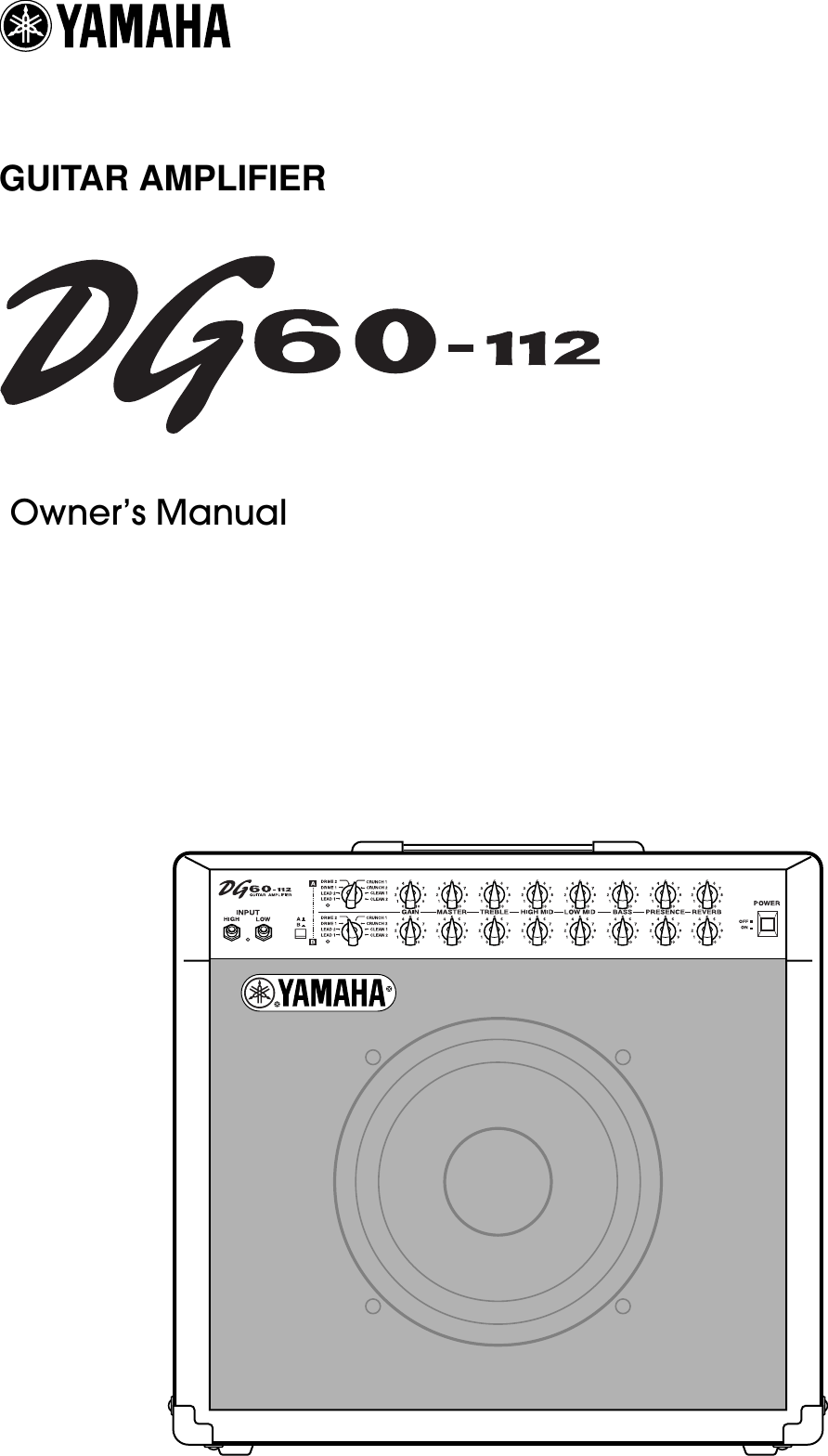 Page 1 of 9 - Yamaha DG60-112(E) DG60-112 Owner's Manual 1