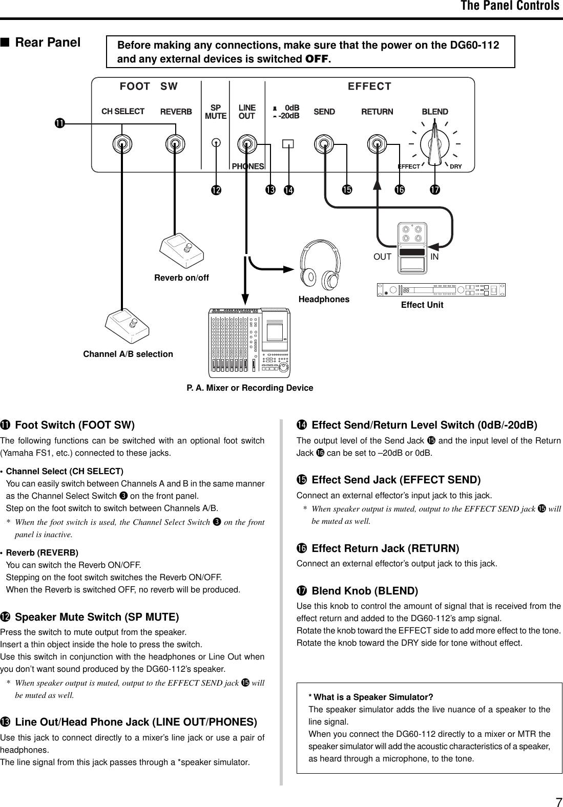 Page 7 of 9 - Yamaha DG60-112(E) DG60-112 Owner's Manual 1