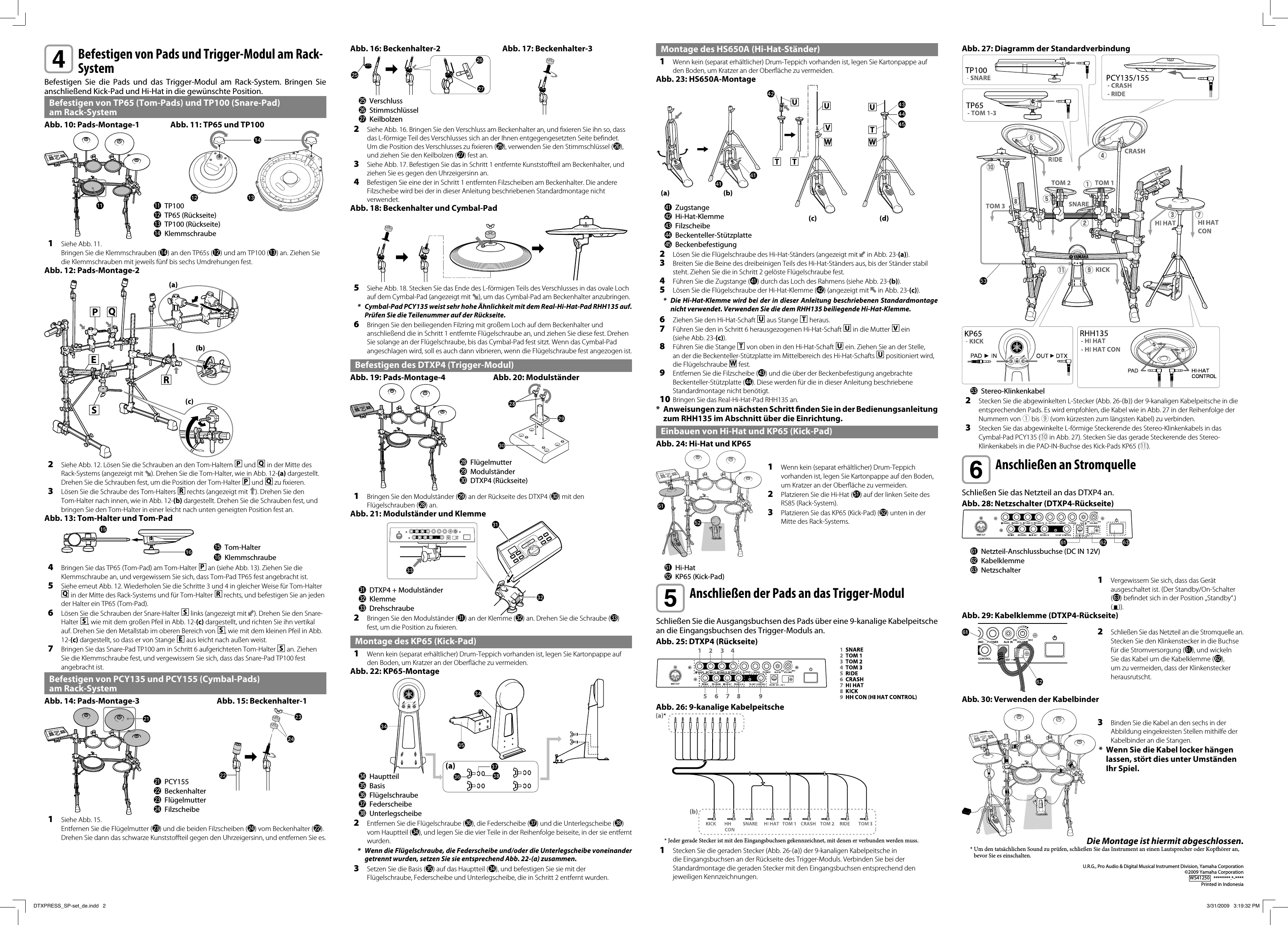 Page 2 of 2 - Yamaha DTXPRESS IV Special Set Assembly Manual Dtxp4sp De Am A0