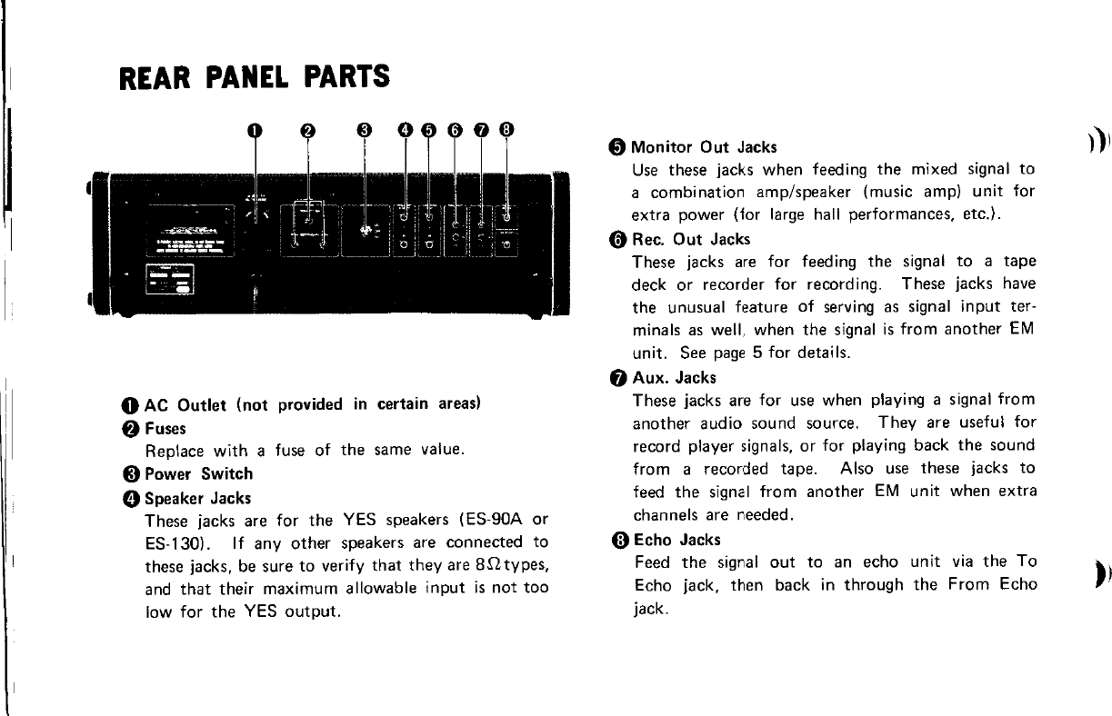 Page 3 of 11 - Yamaha  EM-150 Owner's Manual (Image) Em150 En