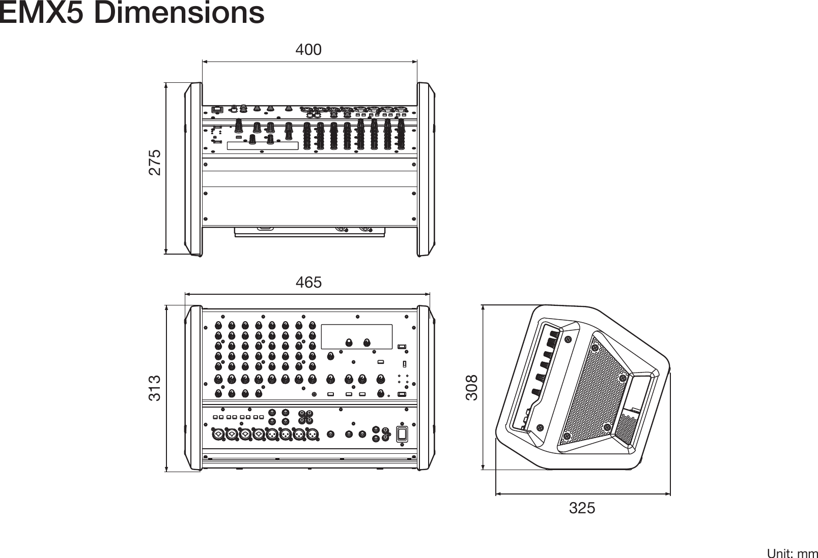 Page 1 of 1 - Yamaha Emx5_dimensions EMX5 Dimensions