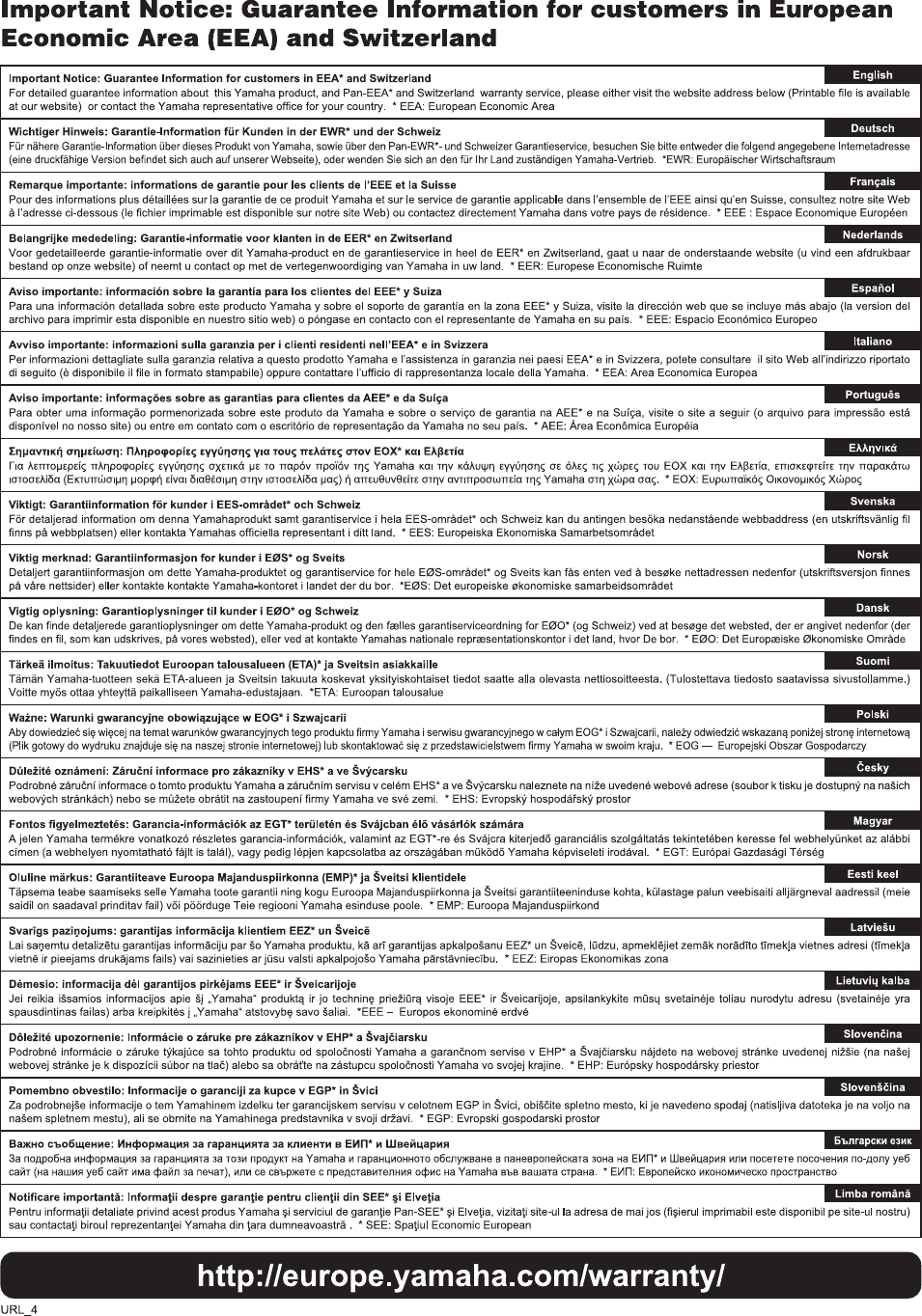 Page 9 of 12 - Yamaha KS-SW100 Owner’s Manual Owner's Kssw100 En Om A0