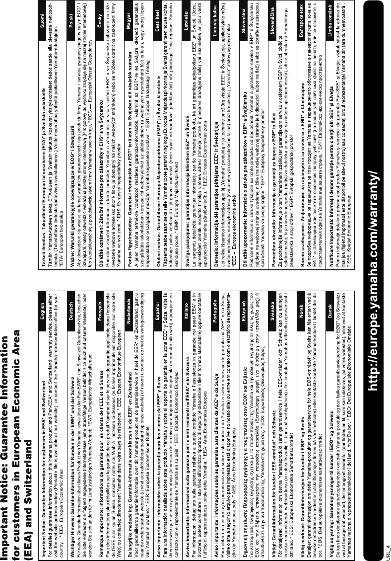 Page 8 of 10 - Yamaha KU100 HH40 Owner's Manual En Om C0