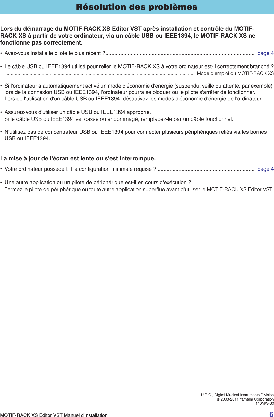 Page 6 of 6 - Yamaha MOTIF-RACK XS Editor VST Installation Guide (V1.5.1 Or Later) Motifrackxs Editorvst Fr Ig B0