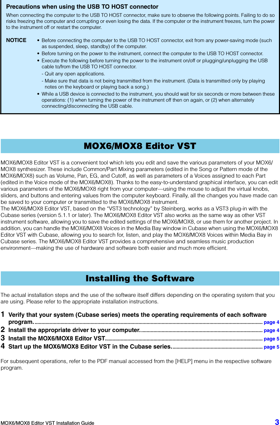 Page 3 of 6 - Yamaha MOX6/MOX8 Editor VST Installation Guide (V1.5.0) Mox6mox8 Editorvst En Ig B0