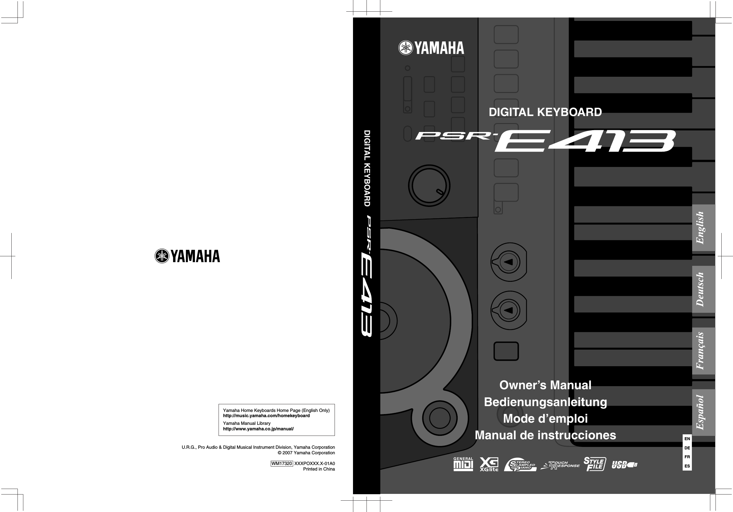 YAMAHA PSR E413 SERVICE MANUAL visual data 6