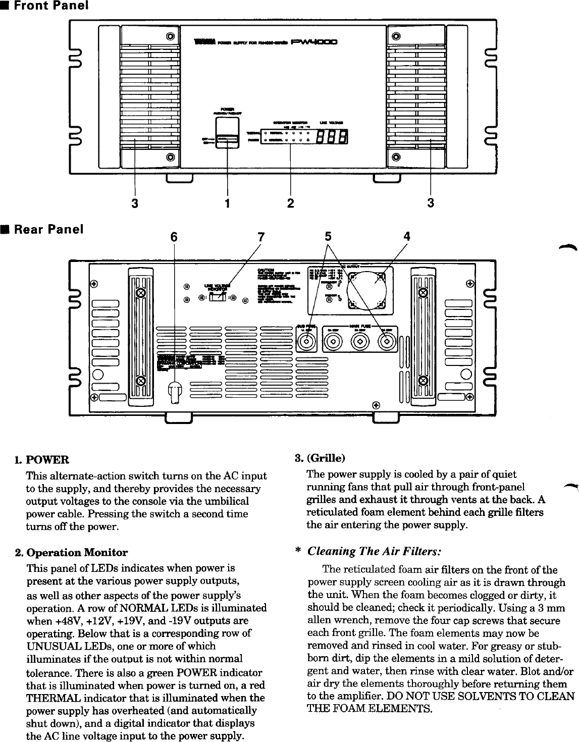 Page 2 of 4 - Yamaha  PW4000 Owner's Manual (Image) Pw4000e