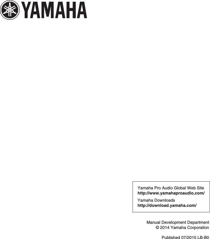 Page 10 of 10 - Yamaha QL Editor Installation Guide Qleditor Es Ig B0