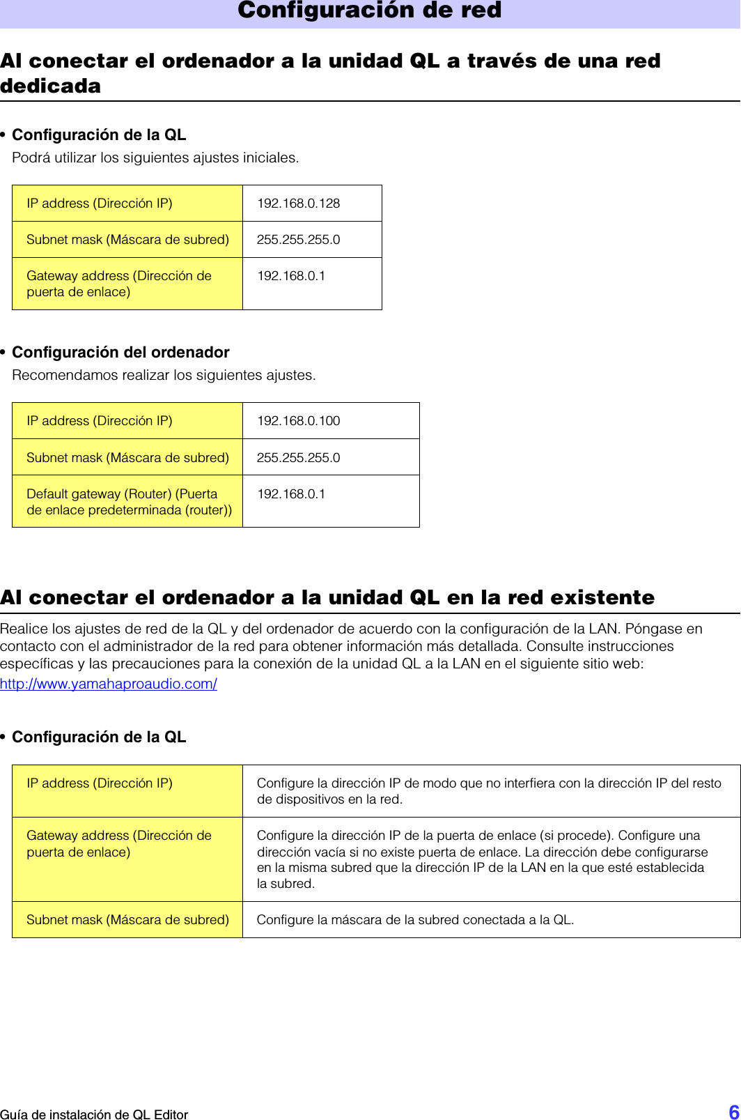 Page 6 of 10 - Yamaha QL Editor Installation Guide Qleditor Es Ig B0