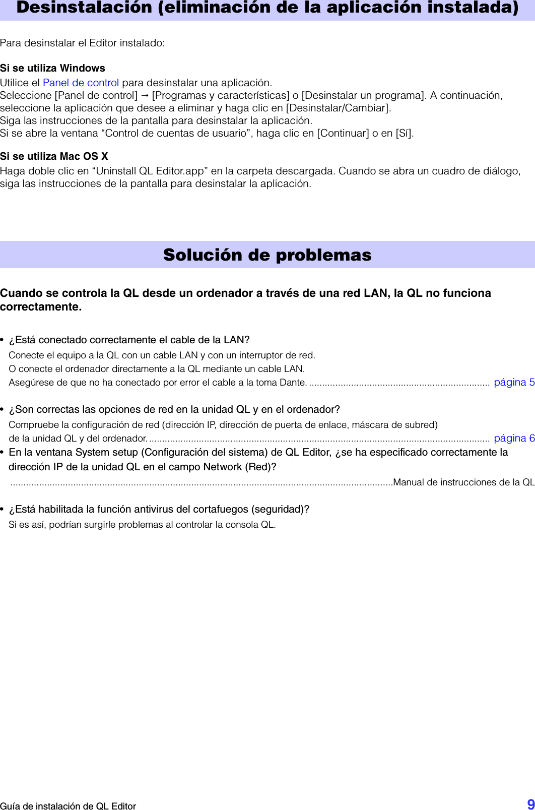 Page 9 of 10 - Yamaha QL Editor Installation Guide Qleditor Es Ig B0