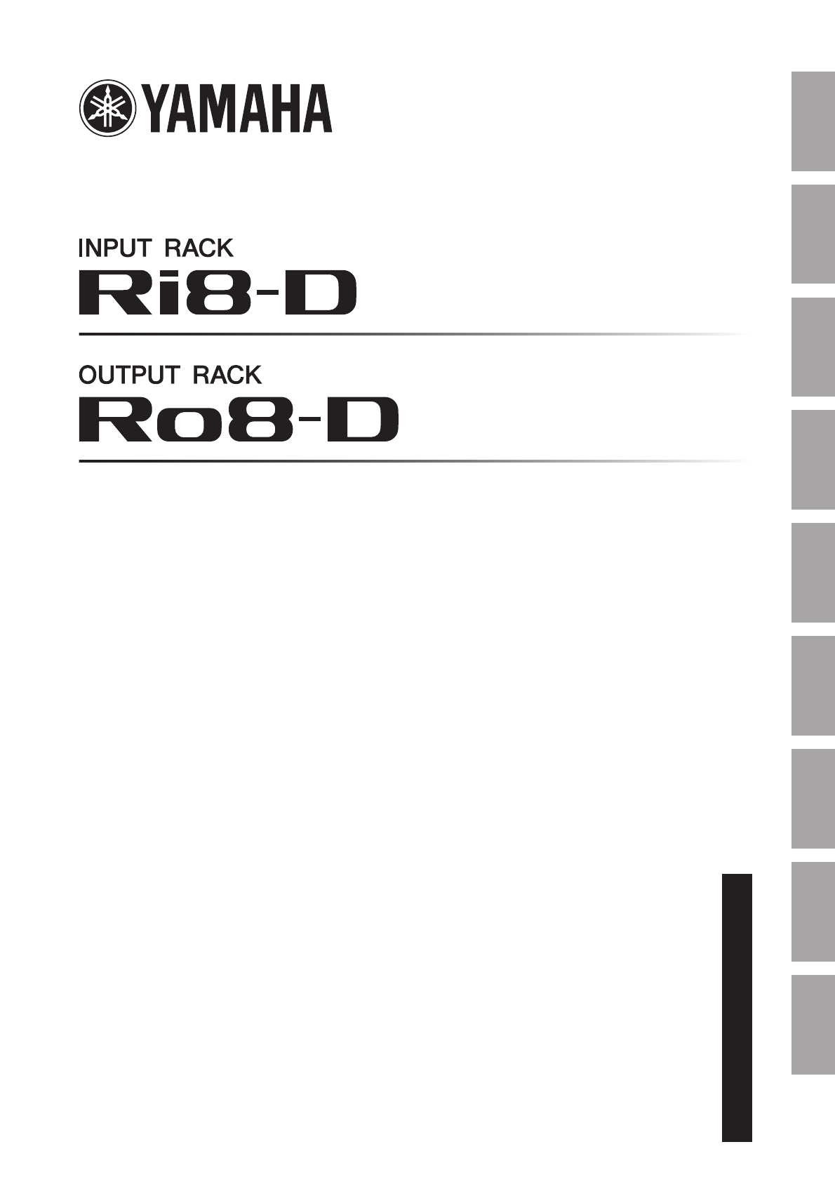 Yamaha Ri8 D Ro8 Owner S Manual D Ro8 En Om F0 Yamaha Ri8 D Ro8 Owner S Manual D Ro8 En Om F0