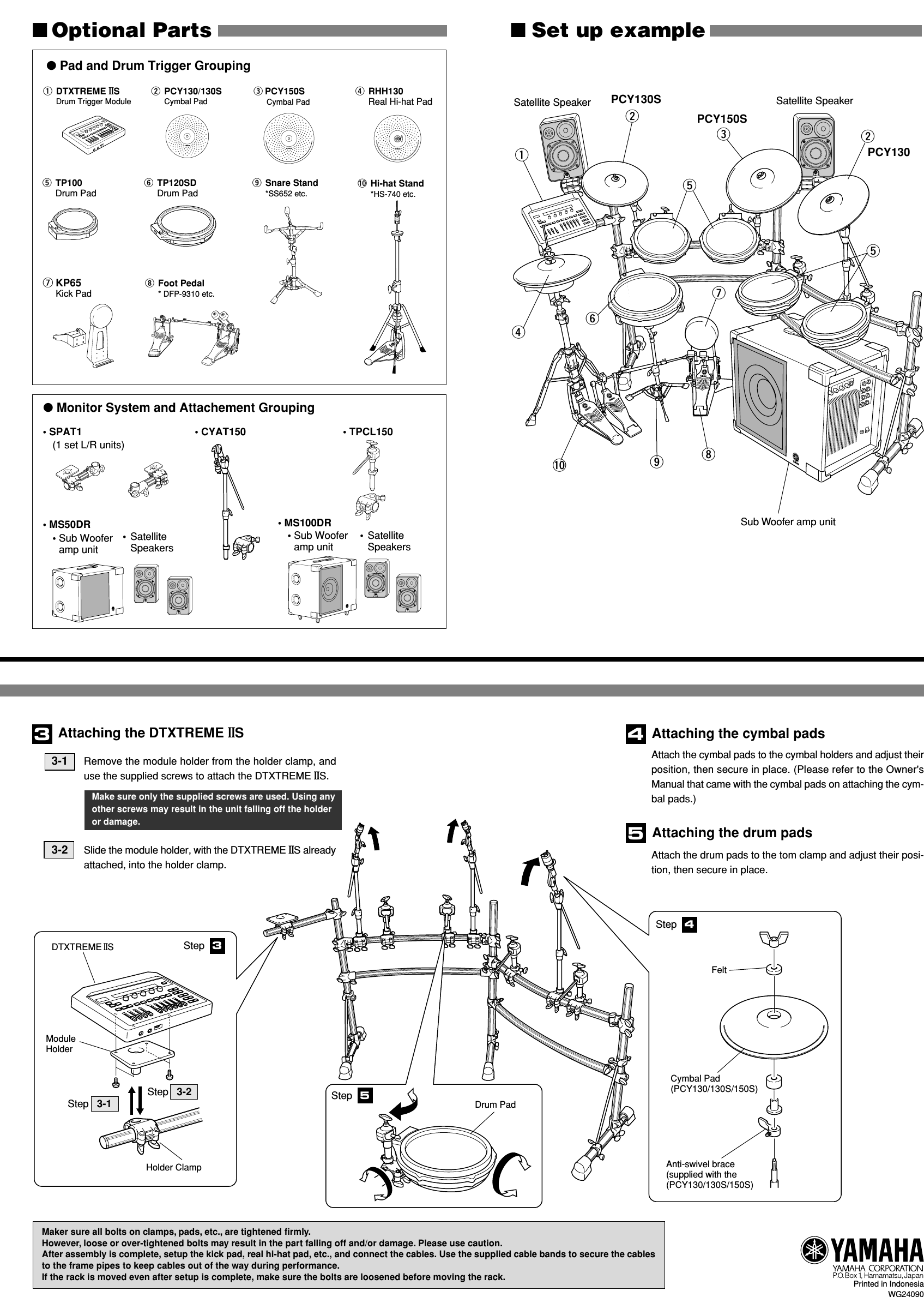 Page 2 of 2 - Yamaha  RS150 Assembly Instructions En