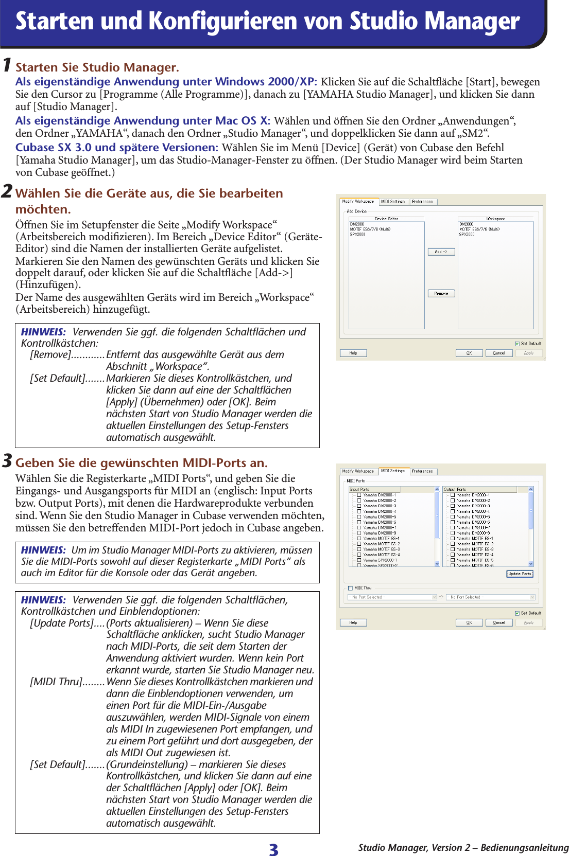 Yamaha Studio Manager Version 2 Owner's Manual Smv2 De Om E0