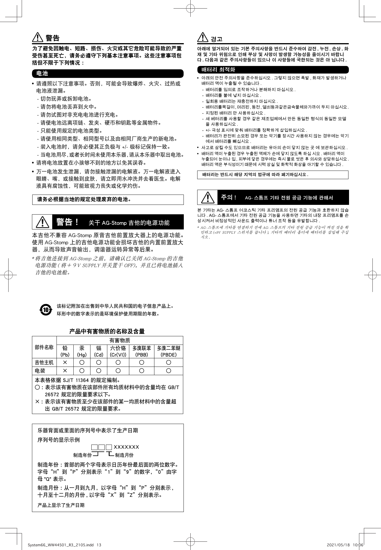 Page 4 of 5 - Yamaha System66 Owner's Manual Electric Es Om R3