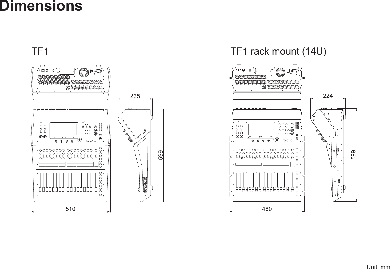 Page 2 of 2 - Yamaha TF Dimensions