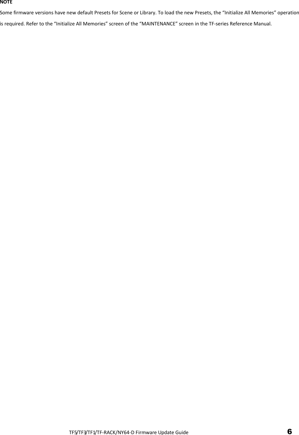 Page 6 of 10 - Yamaha TF5/TF3/TF1/TF-RACK/NY64-D Firmware Update Guide Tf Ny64d Frm En Ug C0