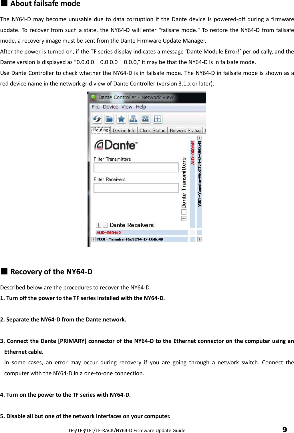 Page 9 of 10 - Yamaha TF5/TF3/TF1/TF-RACK/NY64-D Firmware Update Guide Tf Ny64d Frm En Ug C0