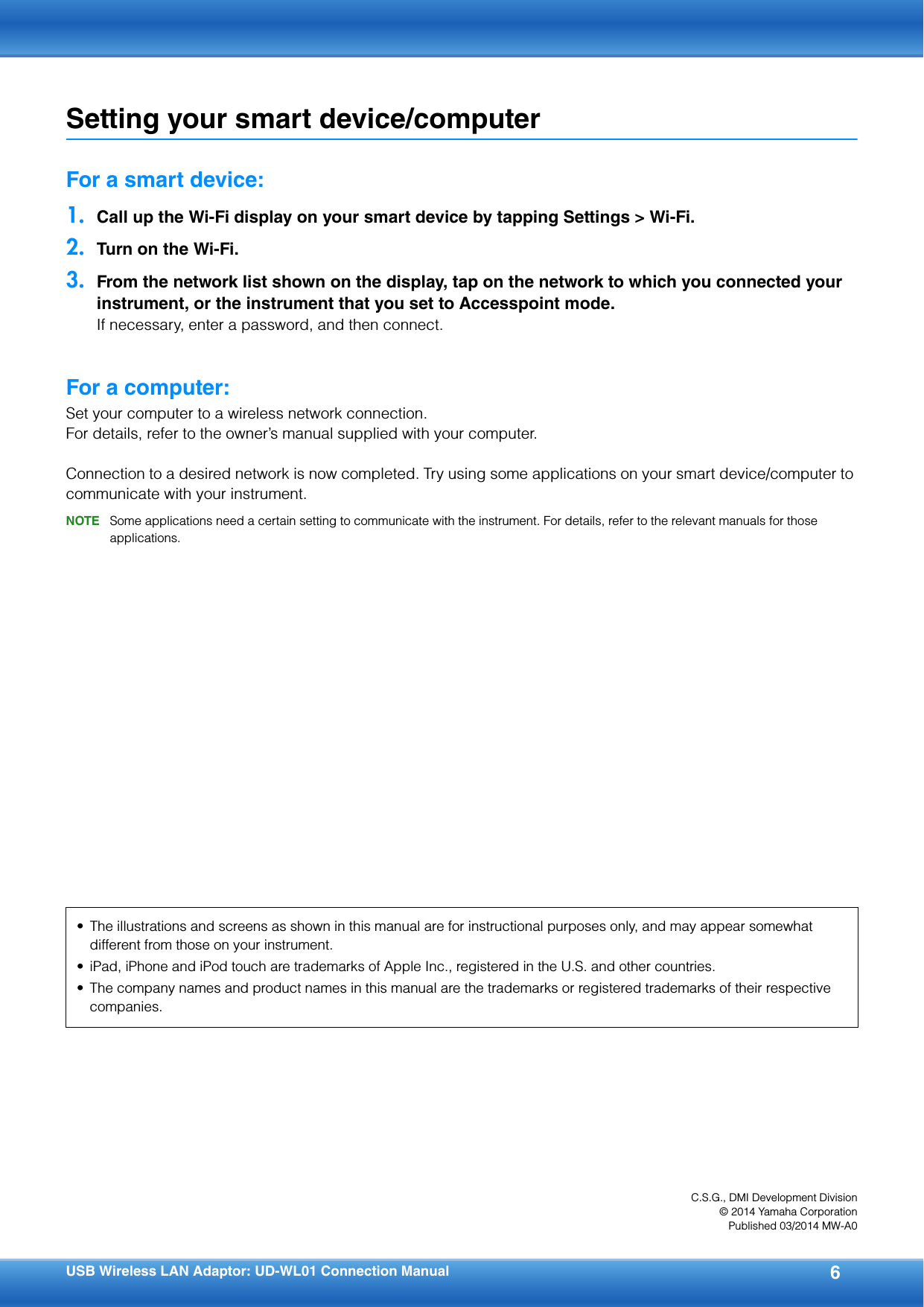 Adattatore WiFi Yamaha UD-WL01 - Per Pianoforti Digitali CLP Series, Connessione Senza Fili