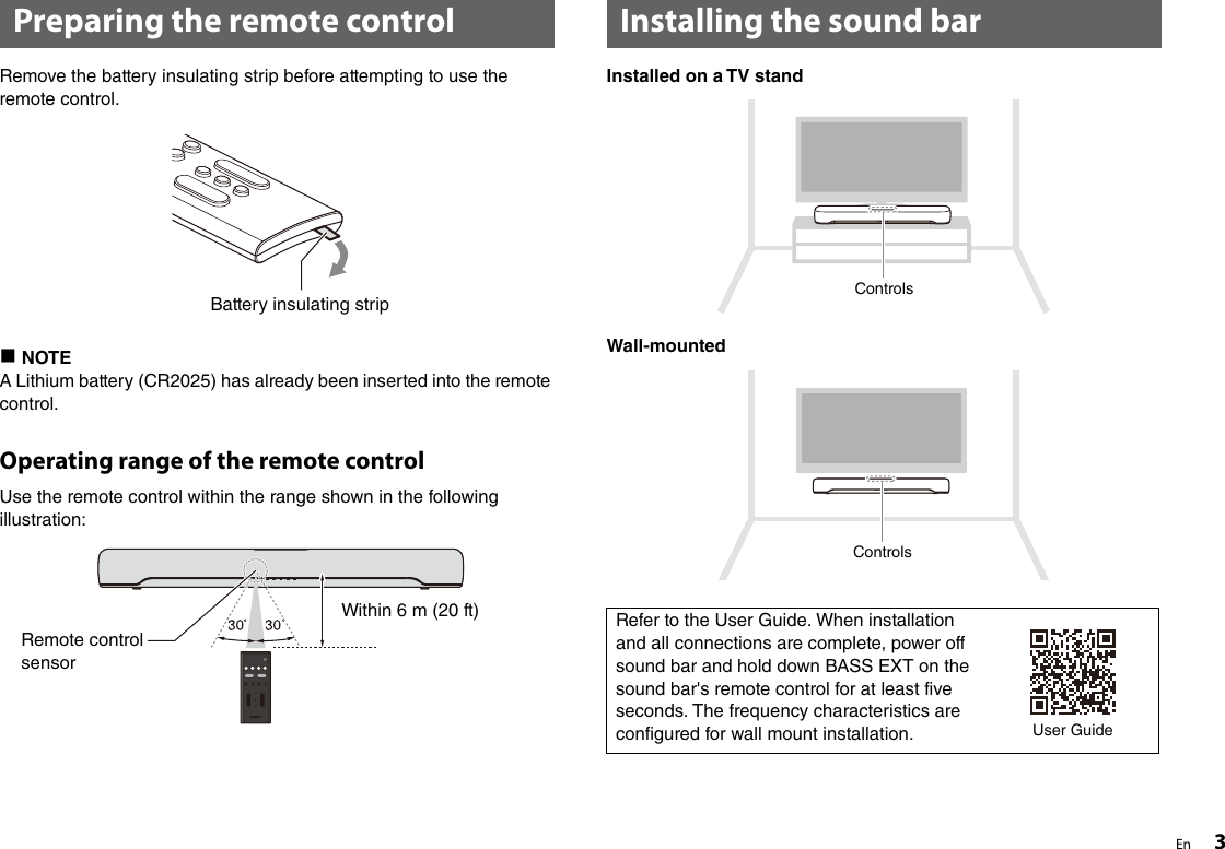 Page 3 of 8 - Yamaha ATS-C200 Quick Start Guide Web AV19-0353 Qsg UA En A0
