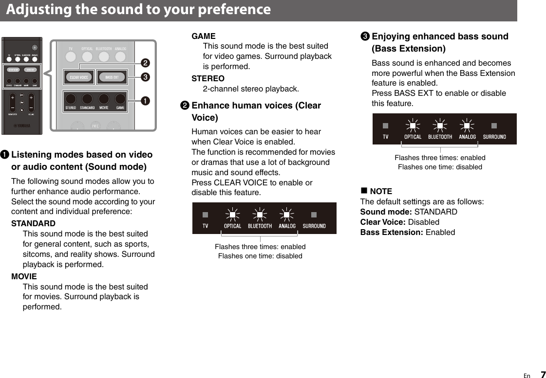 Page 7 of 8 - Yamaha ATS-C200 Quick Start Guide Web AV19-0353 Qsg UA En A0