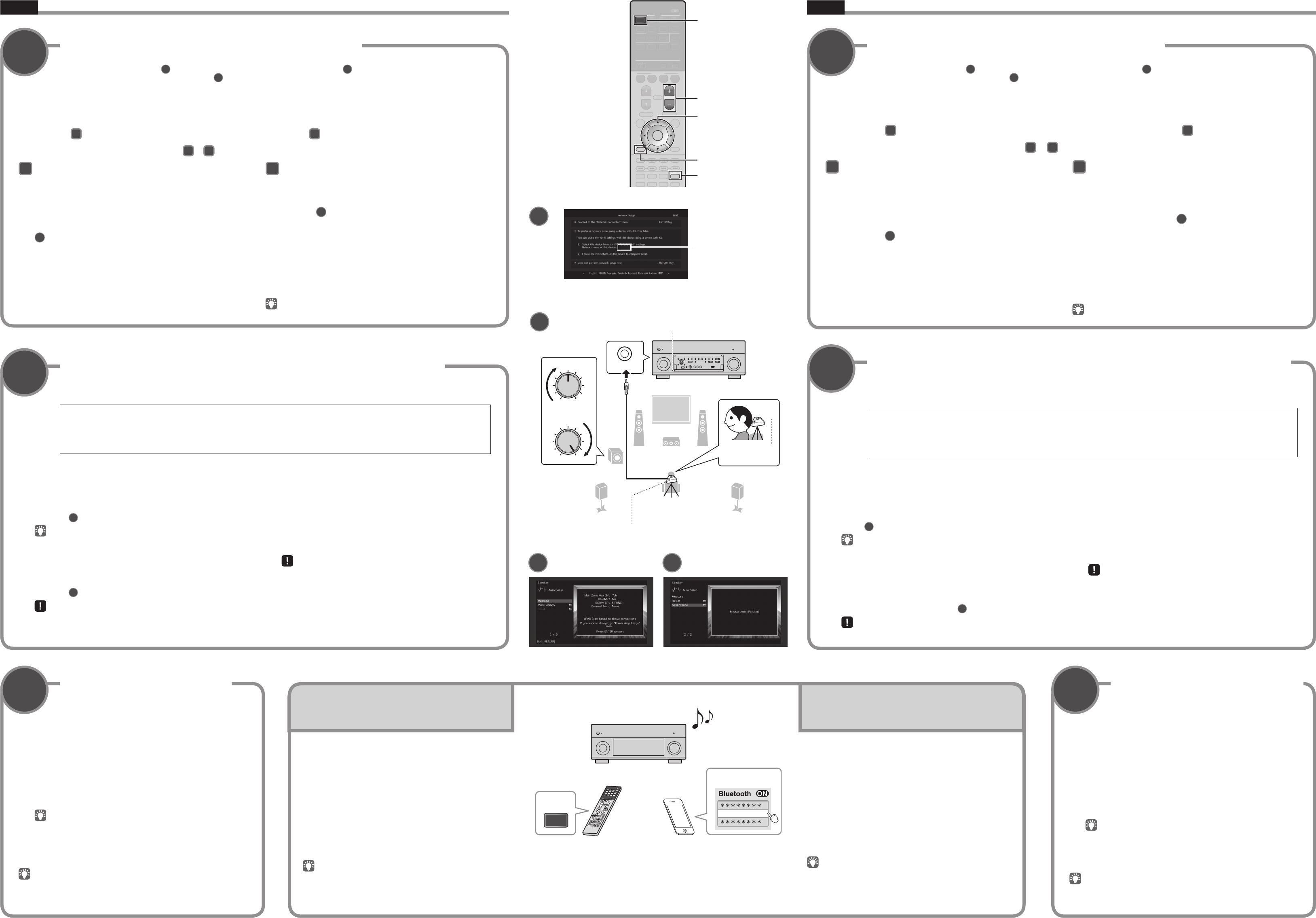 Yamaha RX A1050/RX V1079 Easy Setup Guide  ZQ75410 1 A1050 Esg UCAB