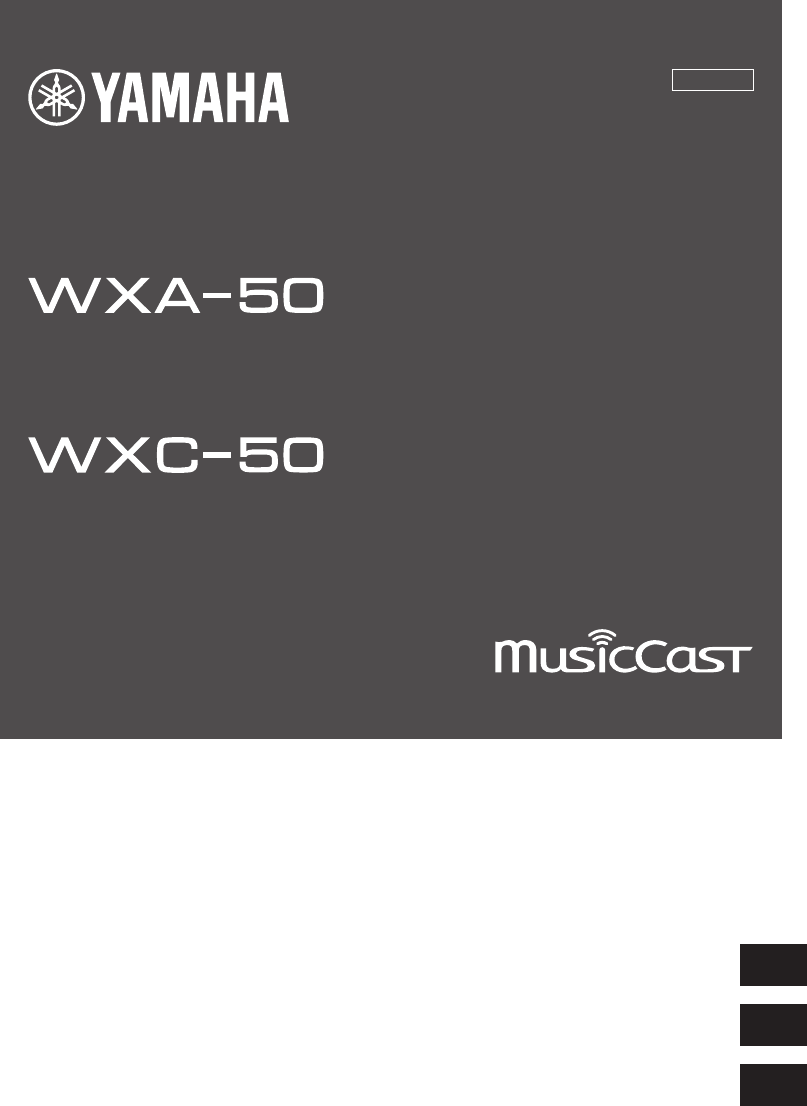 Yamaha Wxa 50 Wxc 50 Owner S Manual Basic Web Zu Wxc Basic Ucabglv En Fr Es