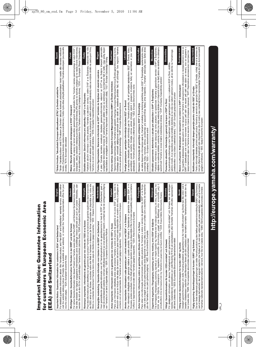 Yamaha Xp70 Xp80 Owner S Manual Xp70 80owner S Xp70 80 En Om A0